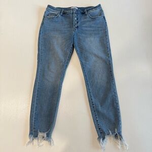 Vervet Flying Monkey High Rise Skinny Jeans Women’s Size 31 Distressed Ankle